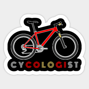 Cycologist T-Shirt Sticker